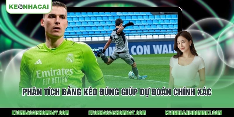 Phân tích bảng kèo đúng giúp dự đoán chính xác